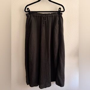 Velvet ( Cleo Wade Collaboration) Black Women's Linen Skirt, with POCKETS!